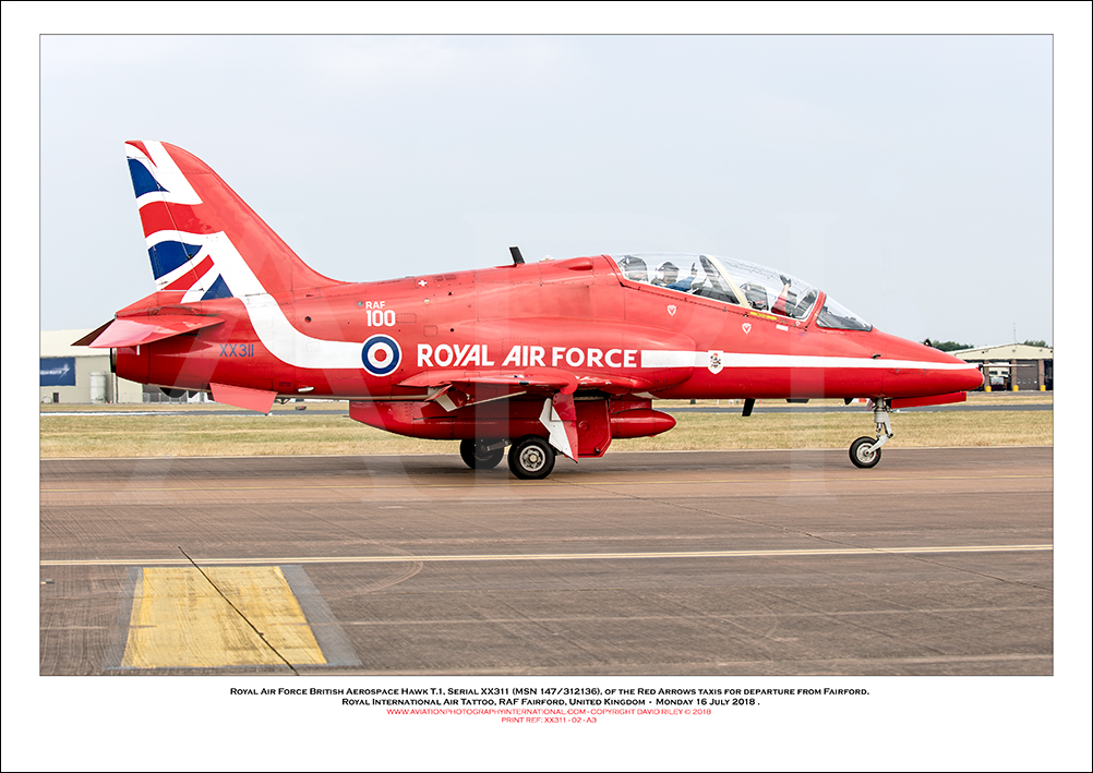 XX311 - Royal Air Force British Aerospace Hawk T.1 (Msn 147/312136) - 02