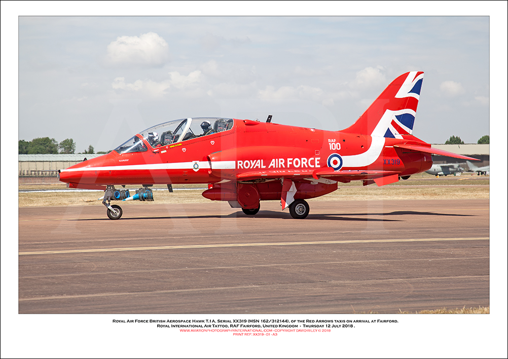 XX319 - Royal Air Force British Aerospace Hawk T.1 (Msn 162/312144) - 01
