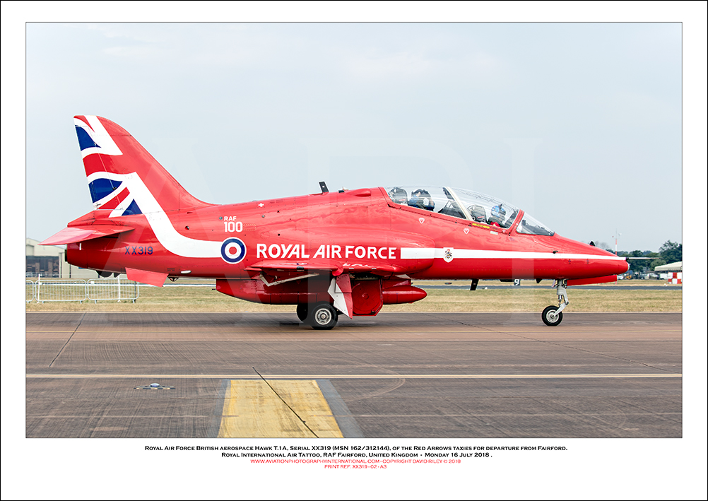 XX319 - Royal Air Force British Aerospace Hawk T.1 (Msn 162/312144) - 02