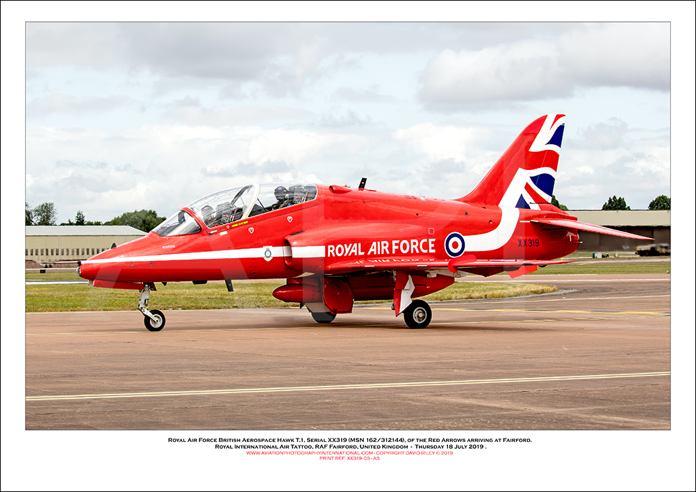 XX319 - Royal Air Force British Aerospace Hawk T.1 (Msn 162/312144) - 03