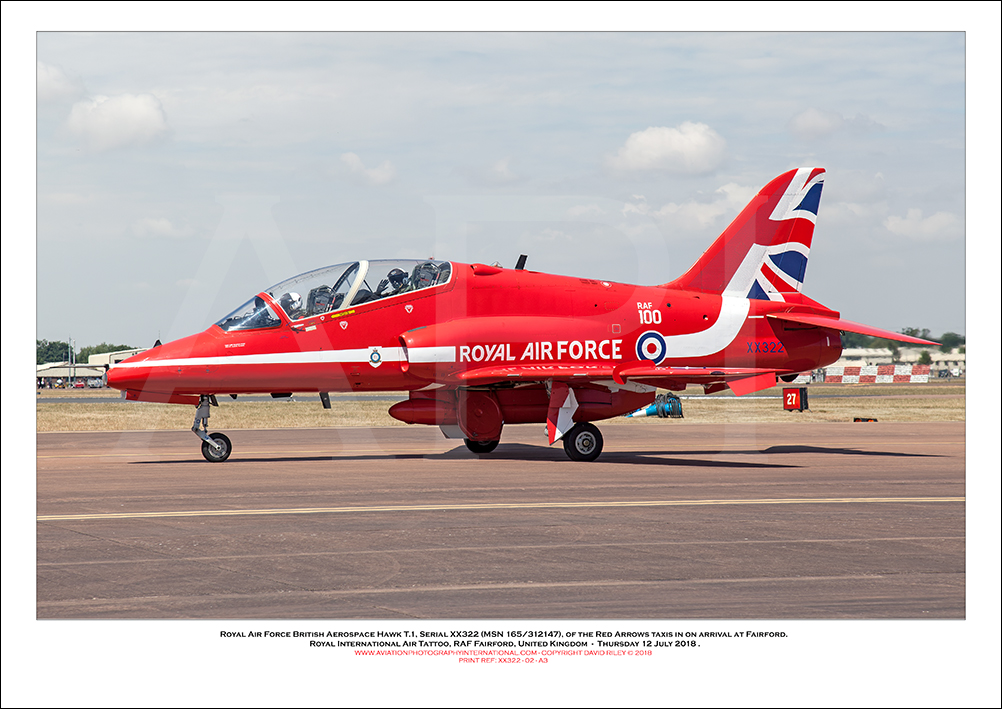 XX322 - Royal Air Force British Aerospace Hawk T.1 (Msn 165/312147) - 02