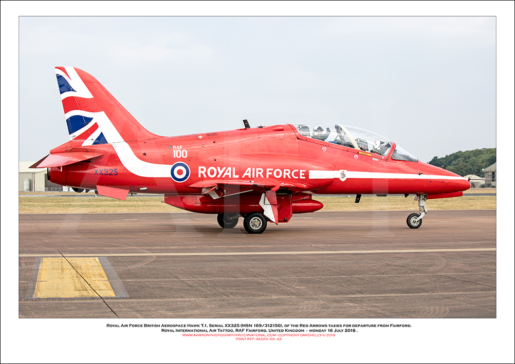 XX325 - Royal Air Force British Aerospace Hawk T.1 (Msn 169/312150) - 03