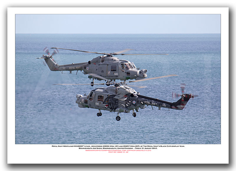 XZ692 & ZD257 - Royal Navy Westland HMA8DSP Lynxs (Msn 121 & Msn 267) - 01