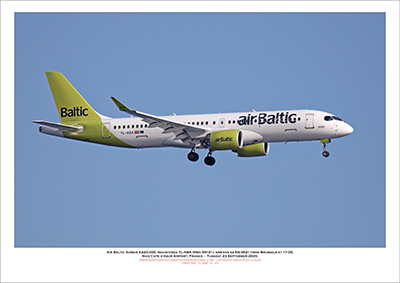 YL-ABA- Air Baltic Airbus A220-300  (Msn 55121) - 01