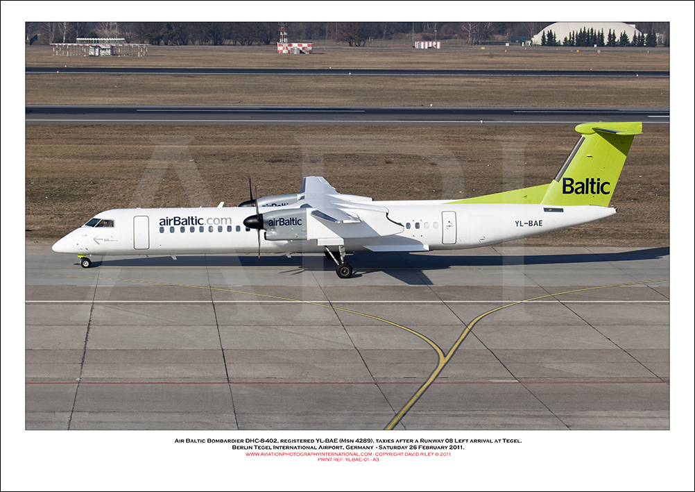 YL-BAE - Air Baltic Bombardier DHC-8-402 (Msn 4289) - 01