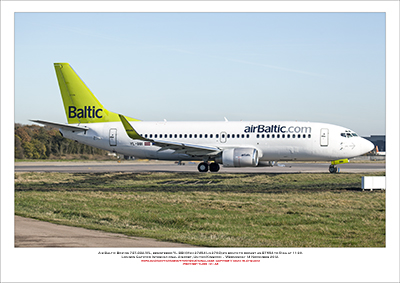 YL-BBI - Air Baltic Boeing 737-33A WL  (Msn 27454 Ln 2703) - 01