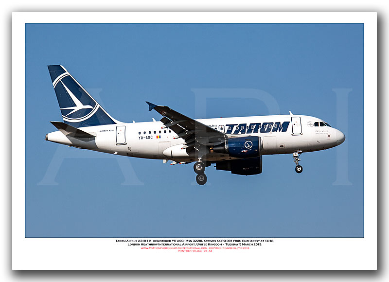 YR-ASC - Tarom Airbus A318-111 (Msn 3220) - 01