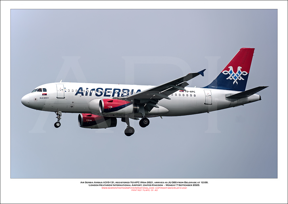 YU-APC - Air Serbia Airbus A319-131, (Msn 2621) - 01