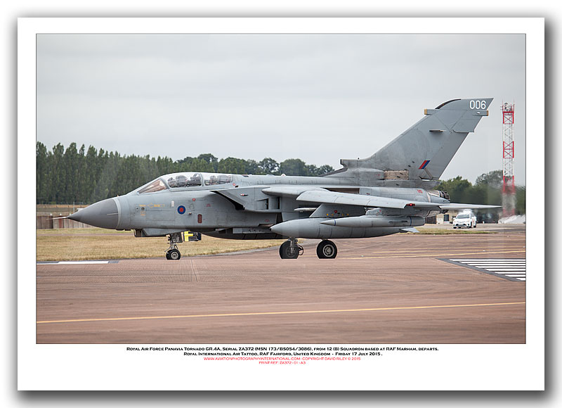 ZA372 - Royal Air Force Panavia Tornado GR.4  (Msn 173/BS054/3086) - 01