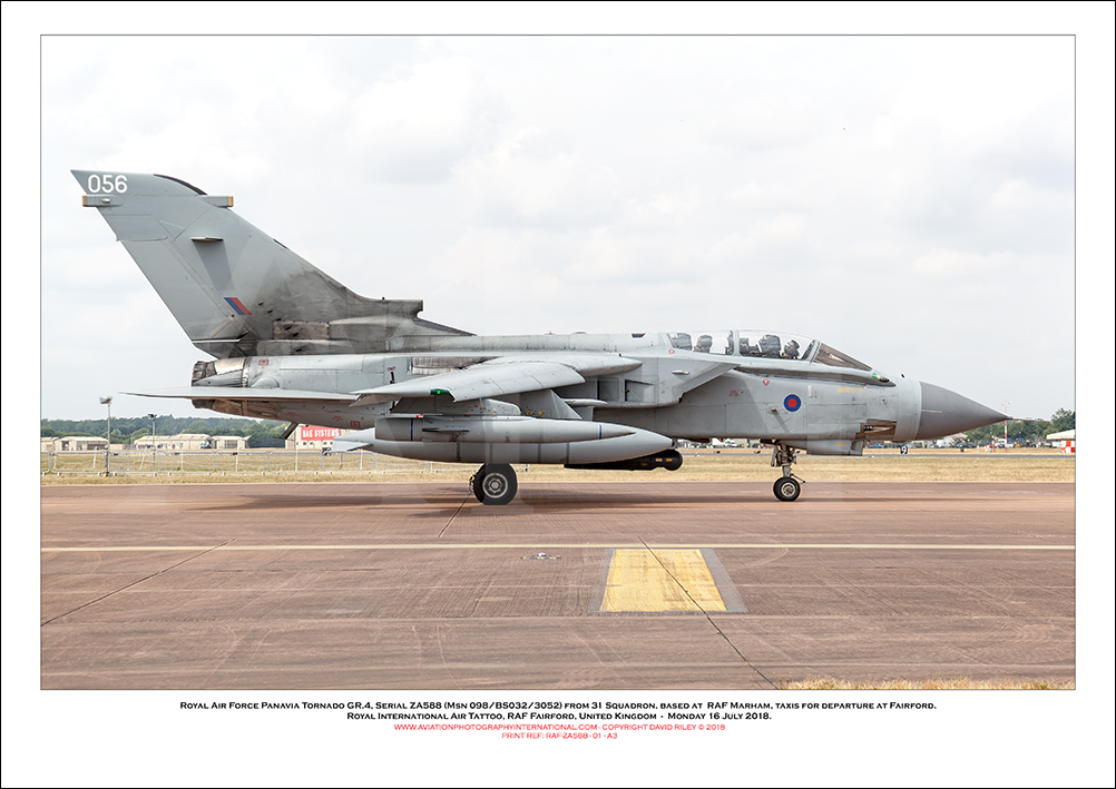 ZA588 - Royal Air Force Panavia Tornado GR.4  (Msn 098/BS032/3052) - 01