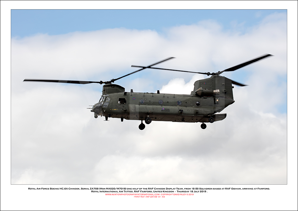 ZA708 - Royal Air Force Boeing Chinook HC.6A  (Msn MA020/M7018) - 01