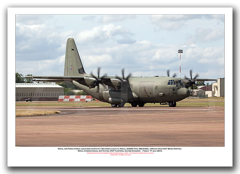 ZH885 - Royal Air Force Lockheed Martin C-130J Hercules C.5  (Msn 382-5483) - 03