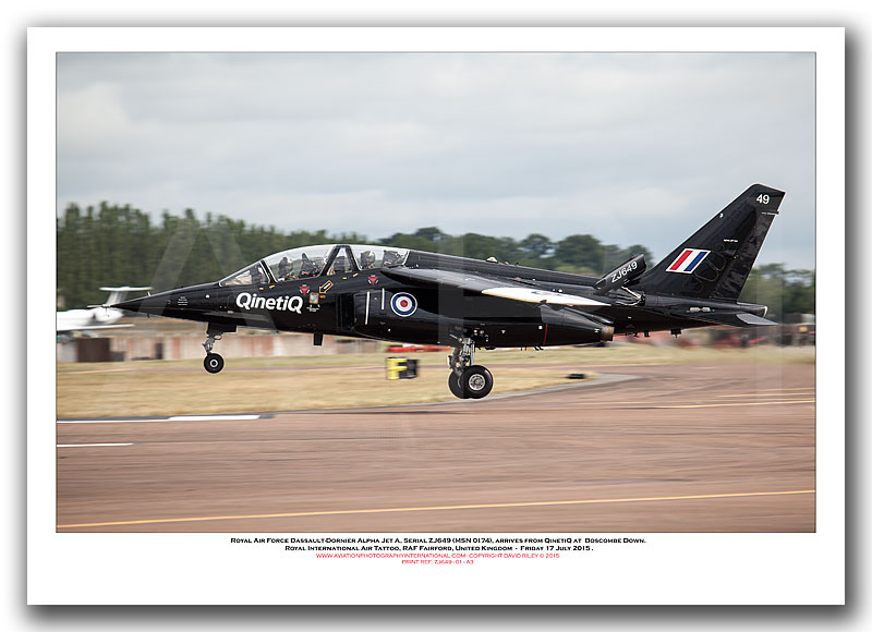ZJ649 - Royal Air Force Dassault-Dornier Alpha Jet A (MSN 0174) - 01