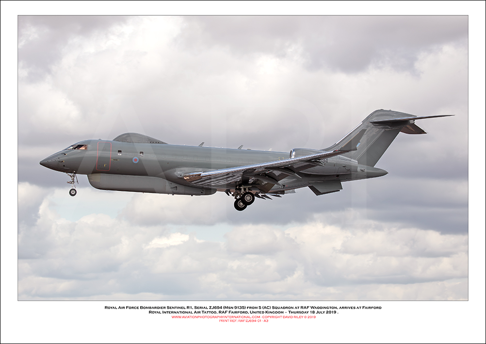 ZJ694 - Royal Air Force Bombardier Sentinel R1 (Msn 9135) - 01