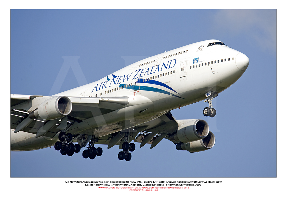 ZK-NBW - Air New Zealand Boeing 747-419  (Msn 29375 Ln 1228) - 01