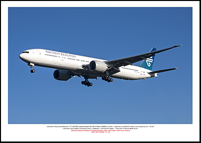 ZK-OKO - Air New Zealand Boeing 777-319 ER (Msn 29956 Ln 241, - 01