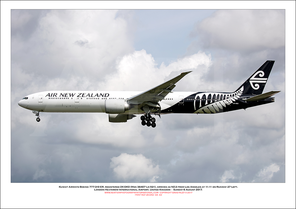 ZK-OKO - Air New Zealand Boeing 777-319 ER (Msn 38407 Ln 921) - 04
