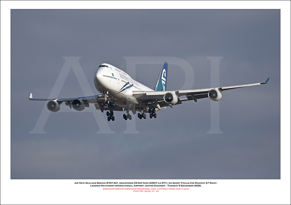 ZK-SUI - Air New Zealand Boeing 747-441 (Msn 24957 Ln 971) - 01