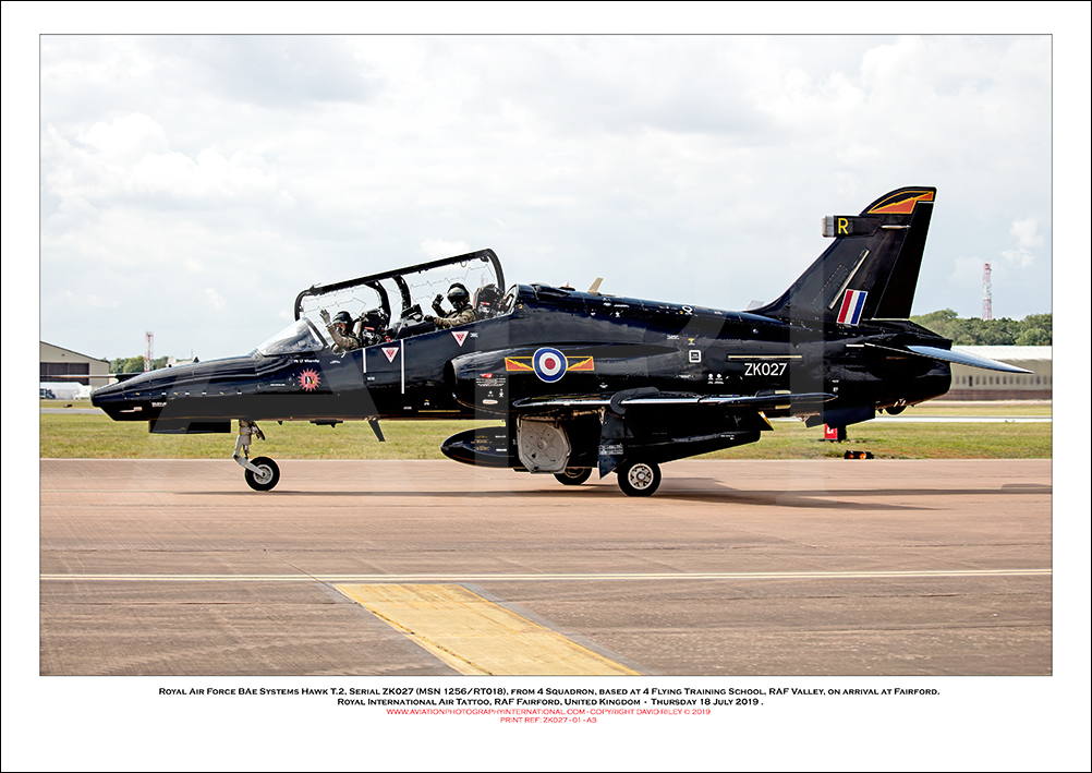 ZK027 - Royal Air Force BAe Systems Hawk T.2 (Msn 1256/RT018) - 01