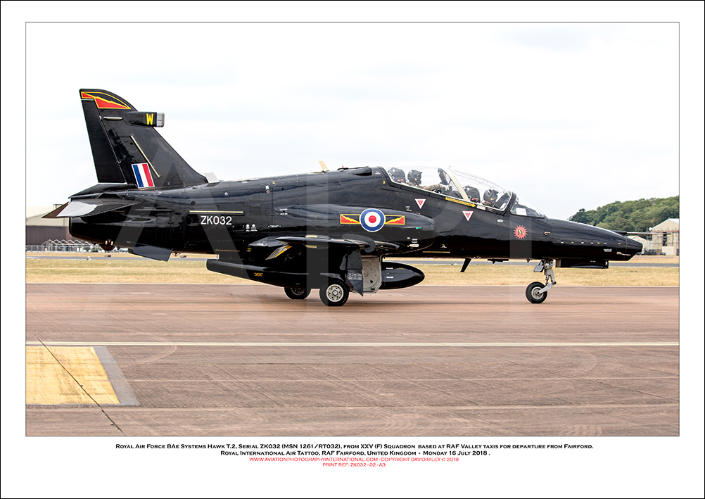 ZK032 - Royal Air Force BAe Systems Hawk T.2 (Msn 1261/RT032) - 02