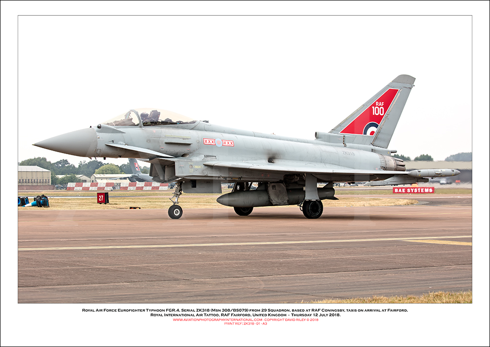 ZK318 - Royal Air Force Eurofighter Typhoon FGR.4,  (Msn 308/BS079) - 01