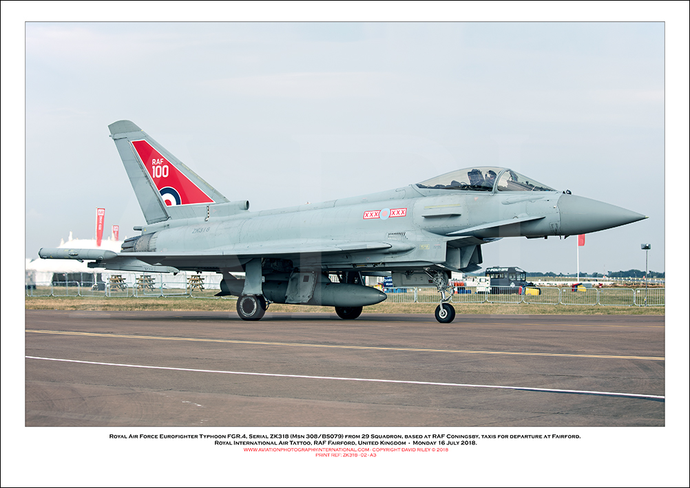 ZK318 - Royal Air Force Eurofighter Typhoon FGR.4,  (Msn 308/BS079) - 02