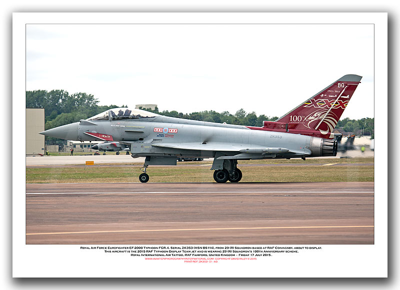 ZK353 - Royal Air Force Eurofighter Typhoon FGR.4 (Msn  BS114) - 01