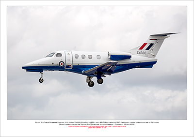 ZM335 - Royal Air Force Embraer Phenom 100  (Msn 50000380) - 01