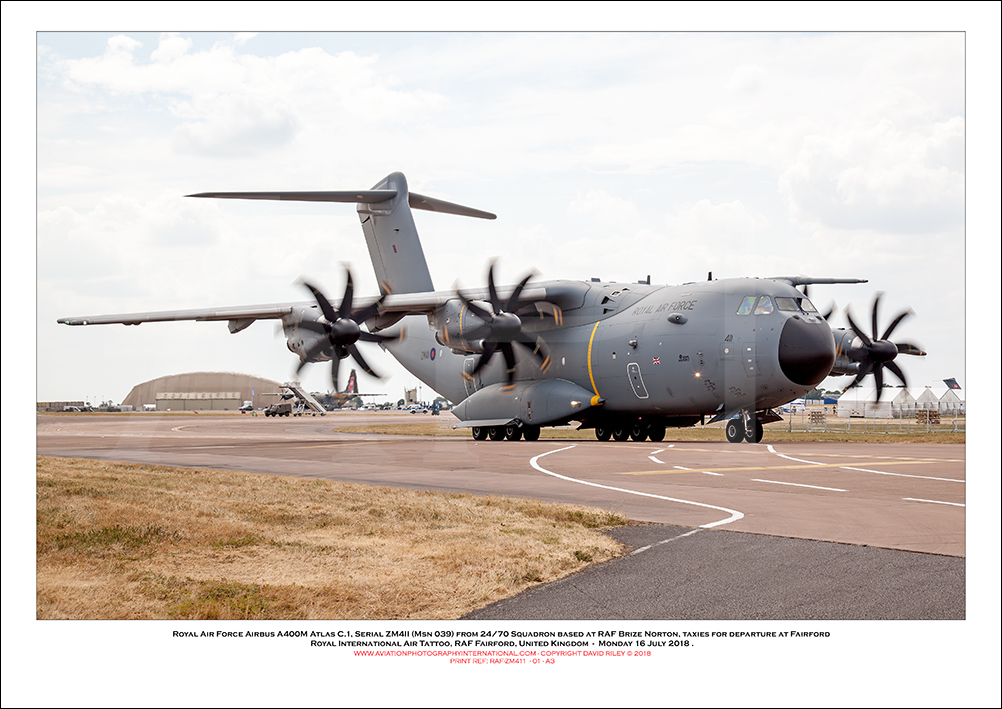 ZM411 - Royal Air Force Airbus A400M Atlas C.1  (Msn 039) - 01