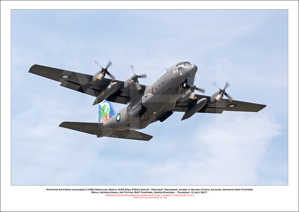 PAKISTAN-4153 - Pakistan Air Force Lockheed C130E Hercules,  (Msn 4153) - 01
